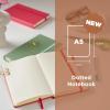 imageSakura Notebook Dotted A5  JapaneseInspired Dotted Notebook for Effortless Writing  140 GSM Paper  Hardcover  Expandable Inner Pocket  FlatLay Stitch Binding  51 x 83  Plum BlossomJapanese Kerria