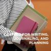 imageSakura Notebook Ruled A5  JapaneseInspired Lined Notebook for Effortless Writing  140 GSM Paper  Hardcover  Builtin Pen Holder  Expandable Inner Pocket  FlatLay  51 x 83  AmberPine Needle