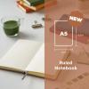 imageSakura Notebook Ruled A5  JapaneseInspired Lined Notebook for Effortless Writing  140 GSM Paper  Hardcover  Builtin Pen Holder  Expandable Inner Pocket  FlatLay  51 x 83  AmberBlack